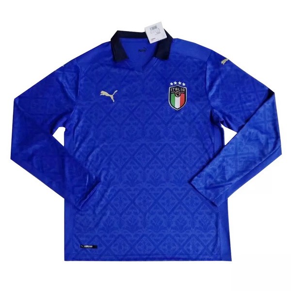 Tailandia Camiseta Italia Primera ML 2020 Azul